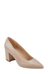 Marc Fisher Ltd Yuki 2 Block Heel Pump In Light Natural