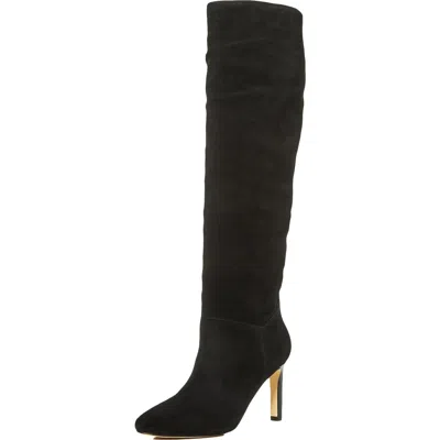 Marc Fisher Ltd Zadia Womens Suede Tall Knee-high Boots In Black