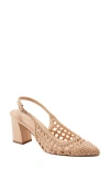 Marc Fisher Ltd Zaiden Slingback Pointed Toe Pump In Light Natural