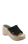 Marc Fisher Ltd Zakki Platform Wedge Sandal In Black