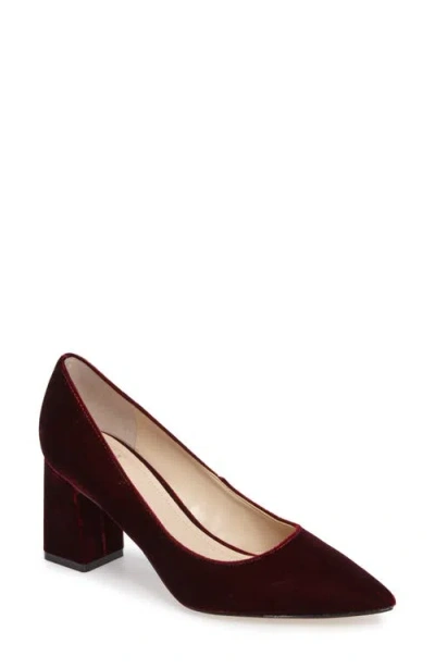Marc Fisher Ltd Zala Block Heel Pump In Dark Red