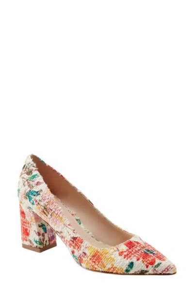 Marc Fisher Ltd Zala Block Heel Pump In Light Natural