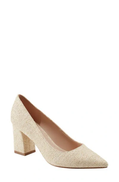 Marc Fisher Ltd Zala Block Heel Pump In Light Natural