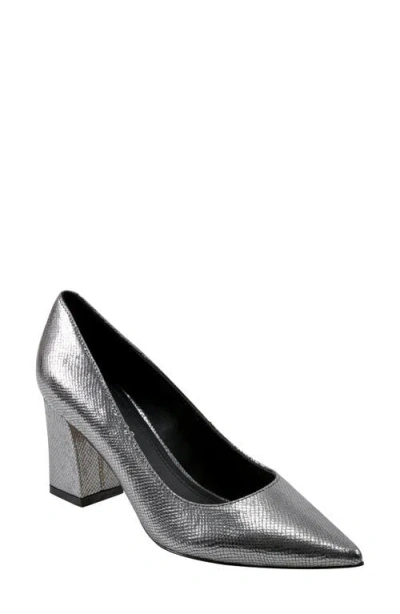 Marc Fisher Ltd Zala Block Heel Pump In Pewter