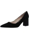 Marc Fisher Ltd Zala Womens Suede Pointed Toe Dress Heels In Black Suede