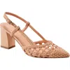 Marc Fisher Ltd Zunnie Slingback Pointed Toe Pump In Light Natural