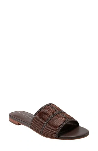 Marc Fisher Ltd Zuri Slide Sandal In Dark Brown