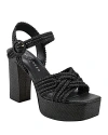 Marc Fisher Ltd Women's Chess Espadrille Platform Sandals In Black