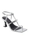 Marc Fisher Ltd Dennie Ankle Strap Sandal In Silver