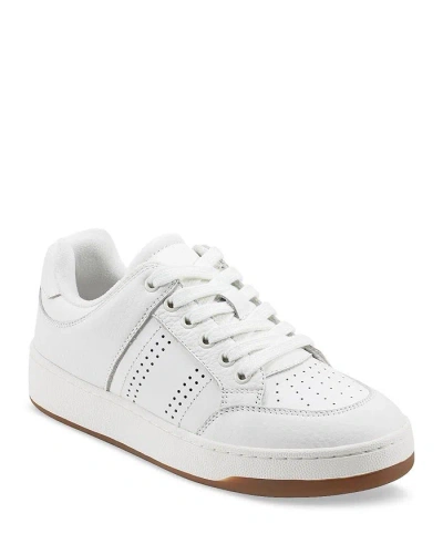 Marc Fisher Ltd Women's Flynnt Lace Up Low Top Trainers In Ivory/ivory