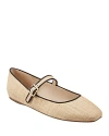 Marc Fisher Ltd Lailah Woven Mary Jane Flat In Medium Natural
