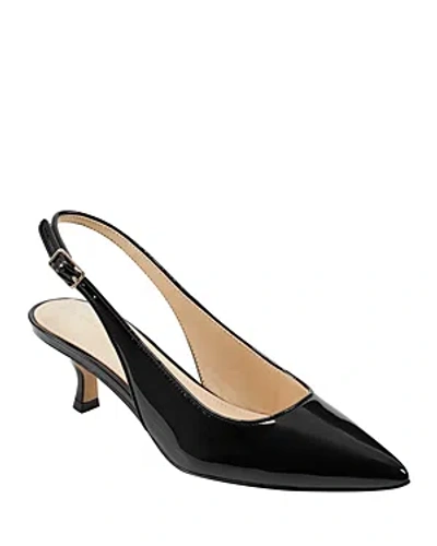 Marc Fisher Ltd Women's Larysa Kitten Heel Dress Slingback Pumps In Black