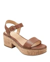 Marc Fisher Ltd Quessa Platform Sandal In Medium Natural