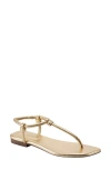 Marc Fisher Maycee Ankle Strap Sandal In Metallic Gold