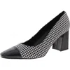 Marc Fisher Mfkapila Womens Pattern Textured Block Heels In Black