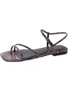 Marc Fisher Mikal Womens Faux Leather Square Toe Dress Sandals In Multi