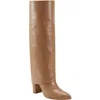 Marc Fisher Mileina Womens Solid Leather Knee-high Boots In White