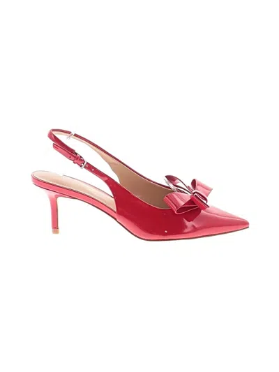 Pre-owned Marc Fisher Mule/clog In Red