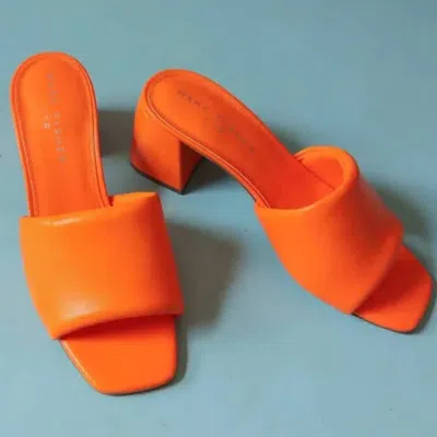 Marc Fisher Nombra Block Heel Sandal In Orange