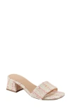 Marc Fisher Olysa Slide Sandal In Light Natural/red