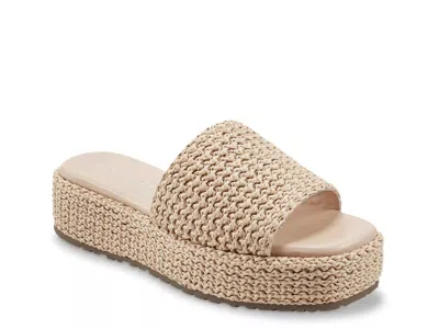 Marc Fisher Pais Platform Sandal In Neutral