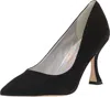 Marc Fisher Relka Heeled Pump In Black Suede In Multi