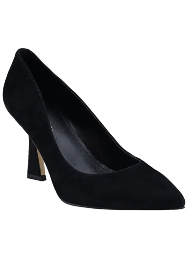 Marc Fisher Relka Womens Suede Pointy Toe Pumps In Black