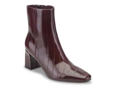 Marc Fisher Rivers Bootie In Dark Red