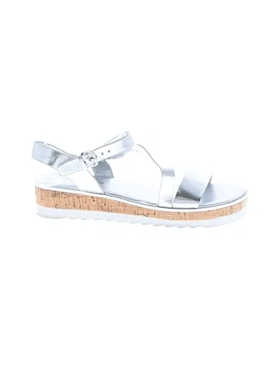 Pre-owned Marc Fisher Sandals In Silver