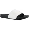 Marc Fisher Sarri Womens Faux Leather Slip On Pool Slides In Multi