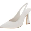 Marc Fisher Scully4 Womens Faux Leather Slingback Heels In Multi