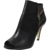 Marc Fisher Serenity Womens Double Zipper Open Toe Ankle Boots