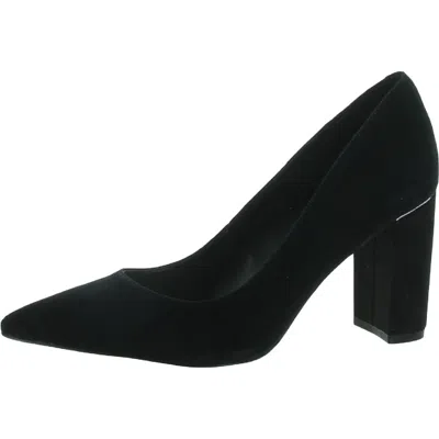 Marc Fisher Isabelle Womens Suede Round Toe Dress Heels In Black