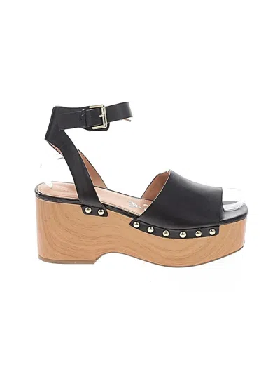 Pre-owned Marc Fisher Wedges In Black