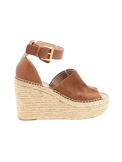 Pre-owned Marc Fisher Wedges In Brown