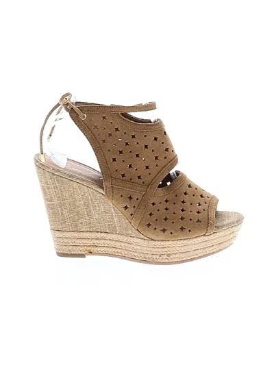 Pre-owned Marc Fisher Wedges In Tan
