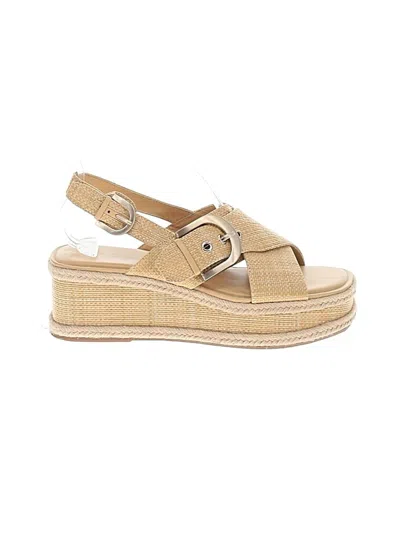 Pre-owned Marc Fisher Wedges In Tan