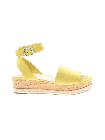 Pre-owned Marc Fisher Wedges In Yellow