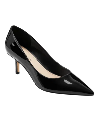 Marc Fisher Women's Alola Slip-on Pointy Toe Dress Pumps In Black Patent