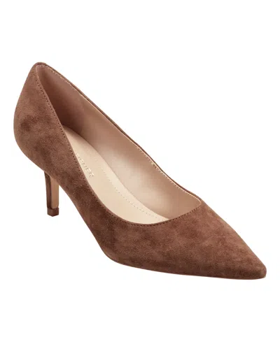 Marc Fisher Women's Alola Kitten Heel Pumps In Brown