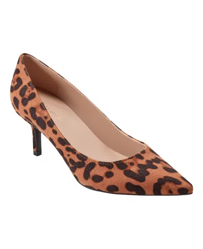 Marc Fisher Women's Alola Slip-on Pointy Toe Dress Pumps In Leopard