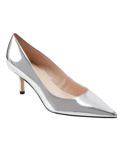 Marc Fisher Women's Alola Slip-on Pointy Toe Dress Pumps In Silver