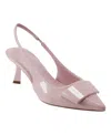 Marc Fisher Women's Arordes Slingback Pointy Toe Dress Pumps In Light Pink Patent