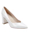 Marc Fisher Women's Caitlin Slip-on Block Heel Pumps In White