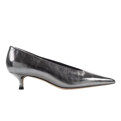 Marc Fisher Women's Cecile Leather Kitten Heel Pump In Gray