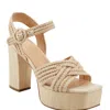 Marc Fisher Women's Chesse Sandal In Natural In White