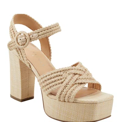 Marc Fisher Women's Chesse Sandal In Natural In White