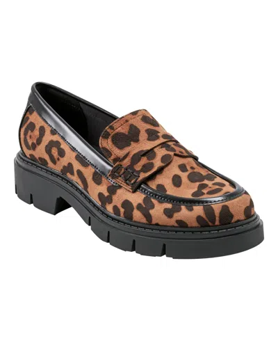 MARC FISHER WOMEN'S CUBE LUG SOLE PENNY LOAFERS