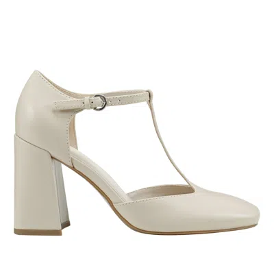 Marc Fisher Women's Cyrene T-strap Pump In Neutral