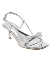 Marc Fisher Brodie Womens Solid Heels Dress Sandals In Silver